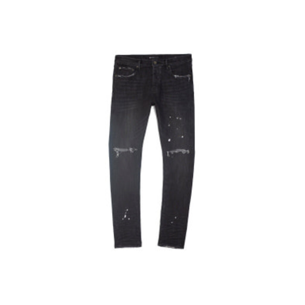 Purple Brand Black Over Spray Jeans