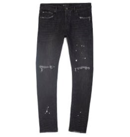 Purple Brand Black Over Spray Jeans