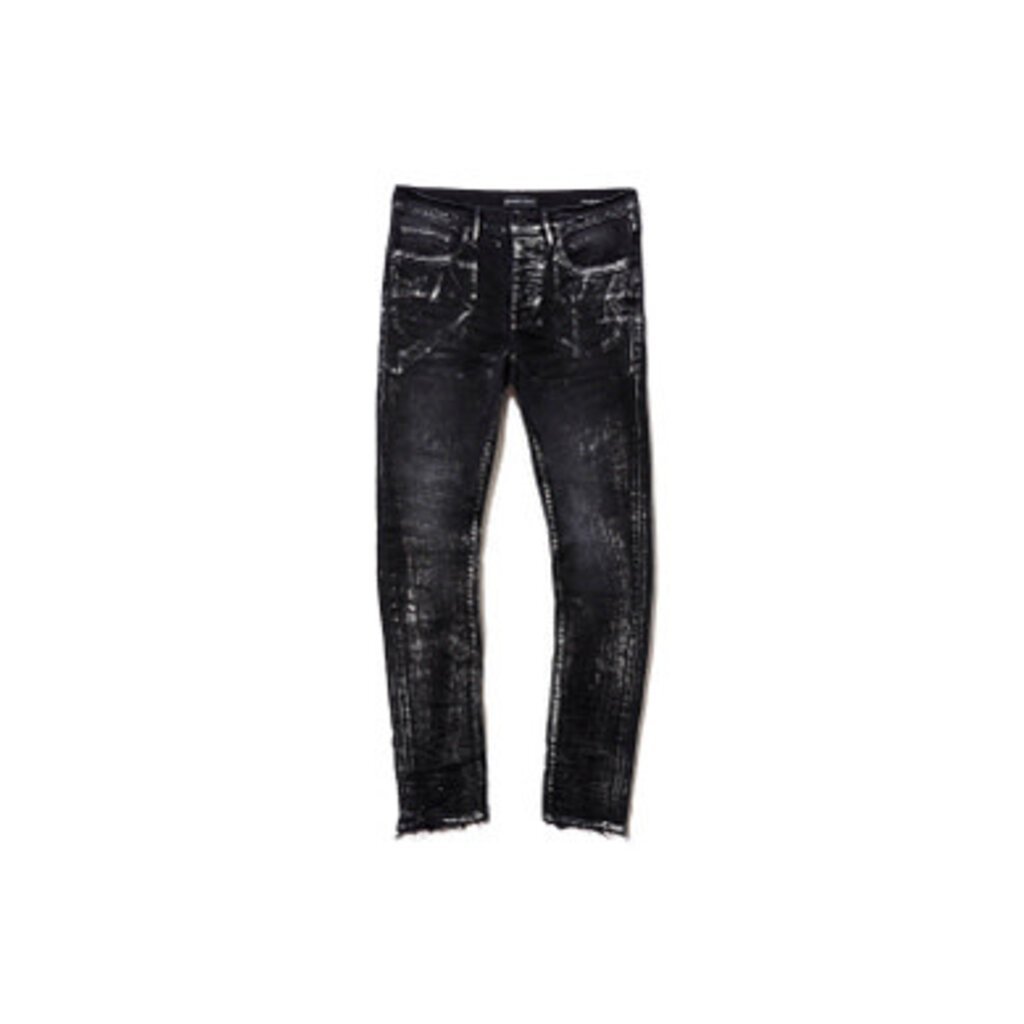 Purple Brand Black Wash Metalic Silver
