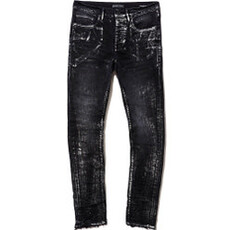 Purple Brand Black Wash Metalic Silver