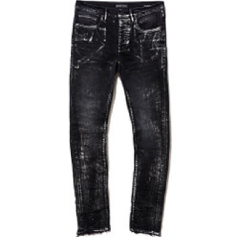 Purple Brand Black Wash Metalic Silver