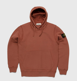 Stone Island Dust Color Treatment Hoodie Brick Red