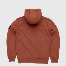 Stone Island Dust Color Treatment Hoodie Brick Red