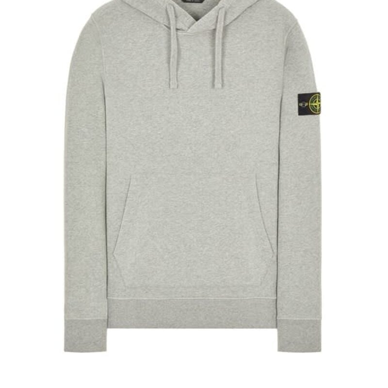 Mens Stone Island Brushed Cotton Fleece Hoodie