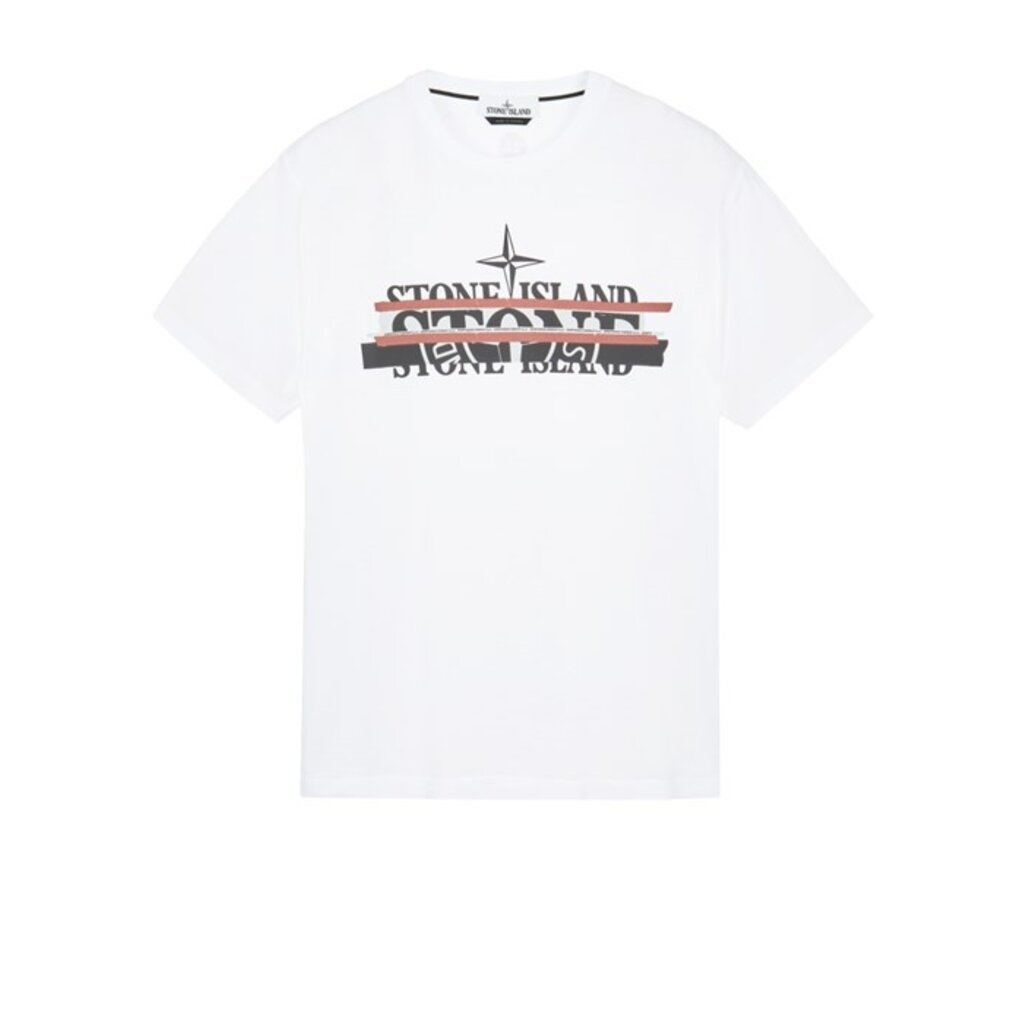 Stone Island mixed media one t-shirt