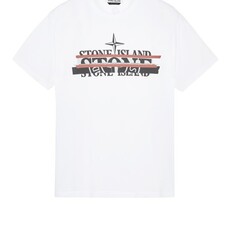 Stone Island mixed media one t-shirt