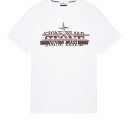 Stone Island mixed media one t-shirt