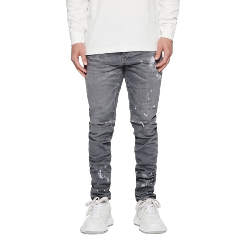 Purple Brand Worn Grey Knee Slit