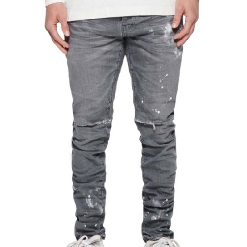 Purple Brand Worn Grey Knee Slit