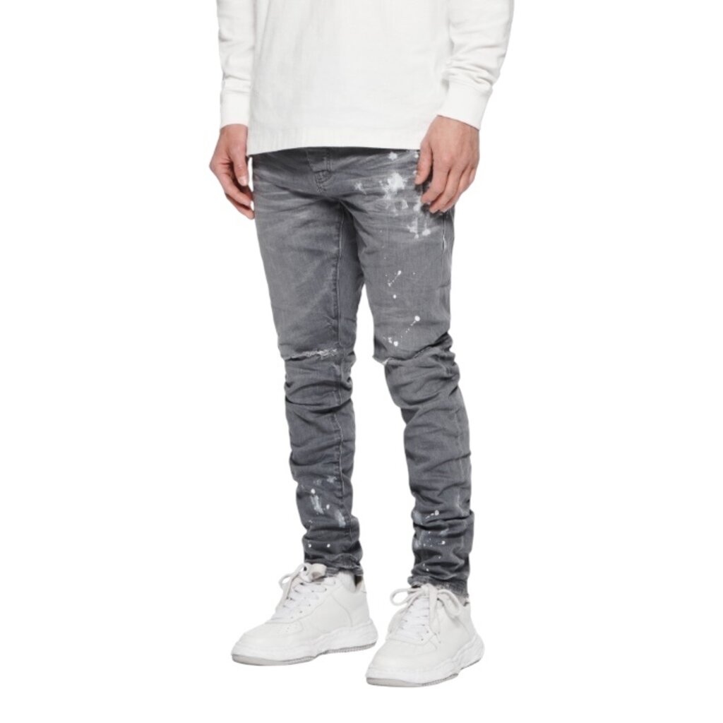Purple Brand Worn Grey Knee Slit