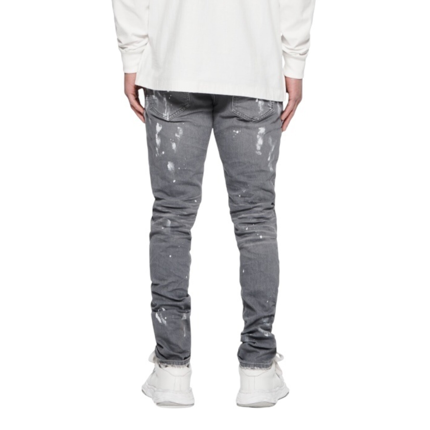 Purple Brand Worn Grey Knee Slit