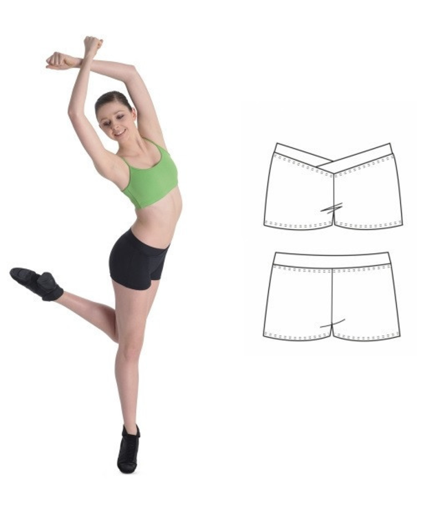 Bloch R2714 V - Front Shorts