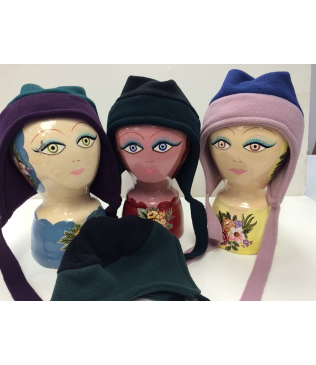 Sportees Adult  Fleece Hat w/ Ties