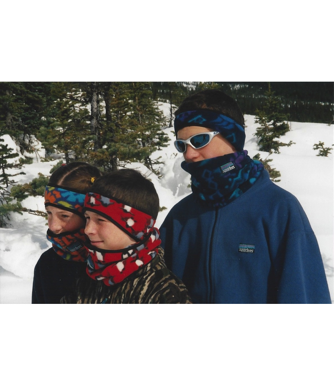 Sportees WindPro Fleece Headband w/ Velcro- One Size - Sportees Activewear