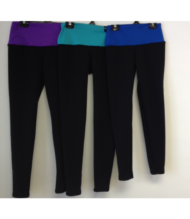 Sportees-Yoga-Tights/Leggings-FLEECE Made from Polartec Powerstretch with  Wide Yoga Waistband - Sportees Activewear