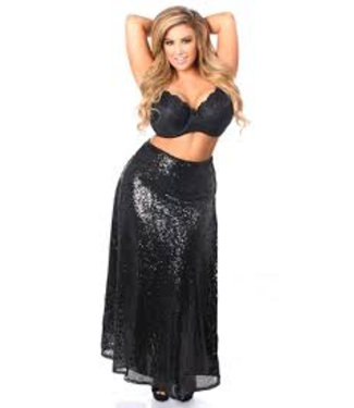 Daisy Corsets TD-Long Sequin Skirt - ON SALE 30% OFF