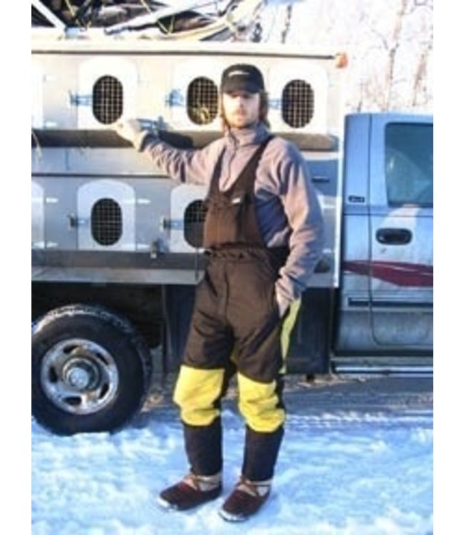 Fleece Lined Dog Musher Pants Waterproof Fabric w/ Bib- Custom made to your preferences and your needs-(Price goes up with each add on)