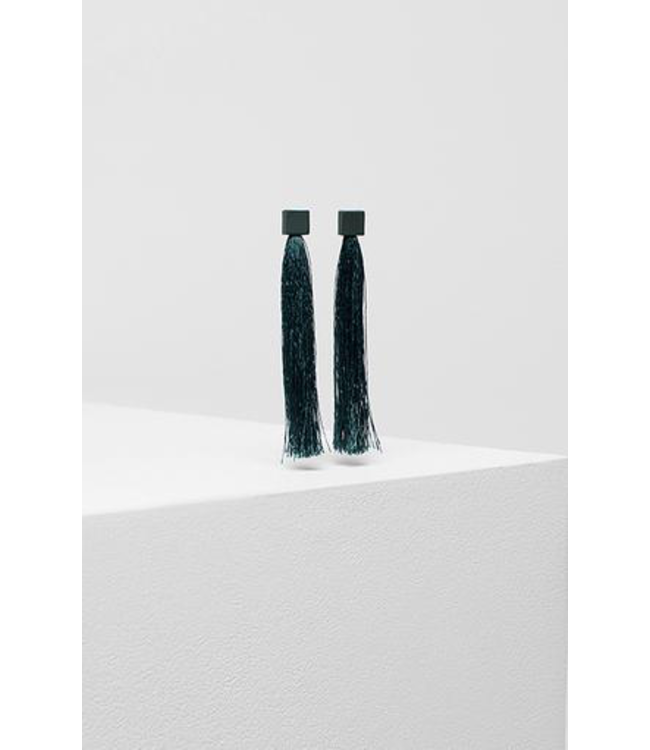 Elk Bari Tassel Earrings, BLUE, O/S