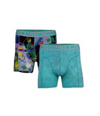 Muchachomalo Muchachomalo-Men's-Under-Shorts-Cotton 2 pack, HOLIDAY, XXL