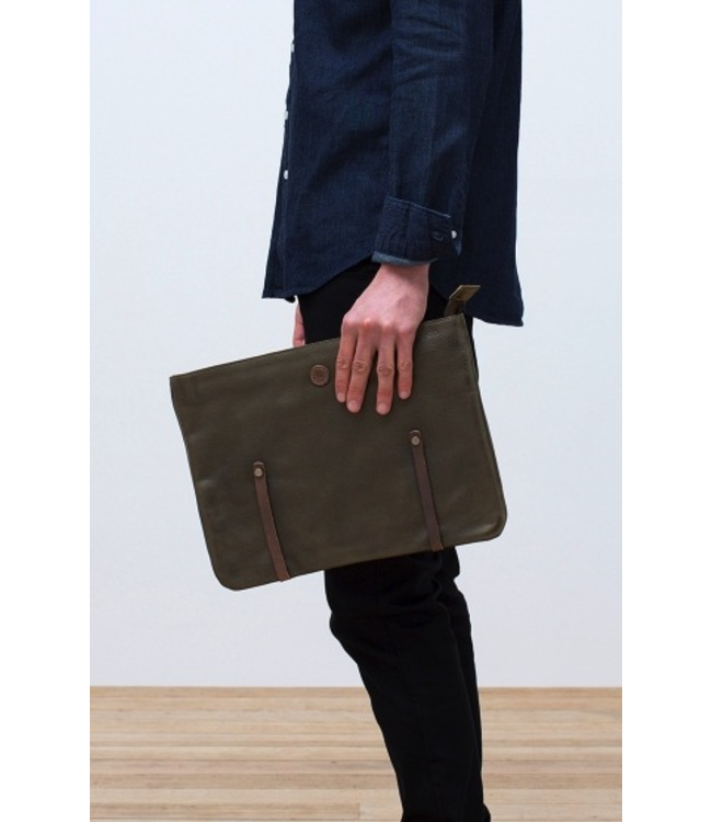 Mr Elk Tyo Work Document Case, TEAGREEN, O/S - ON SALE ! !