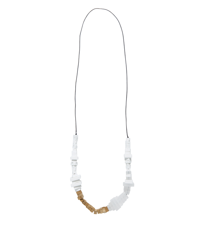 Elk Static Long Necklace N008/9S16, WHITE, O/S