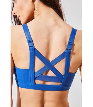 Overlay Front V-Back Strap Cami Bra Top - DANZ