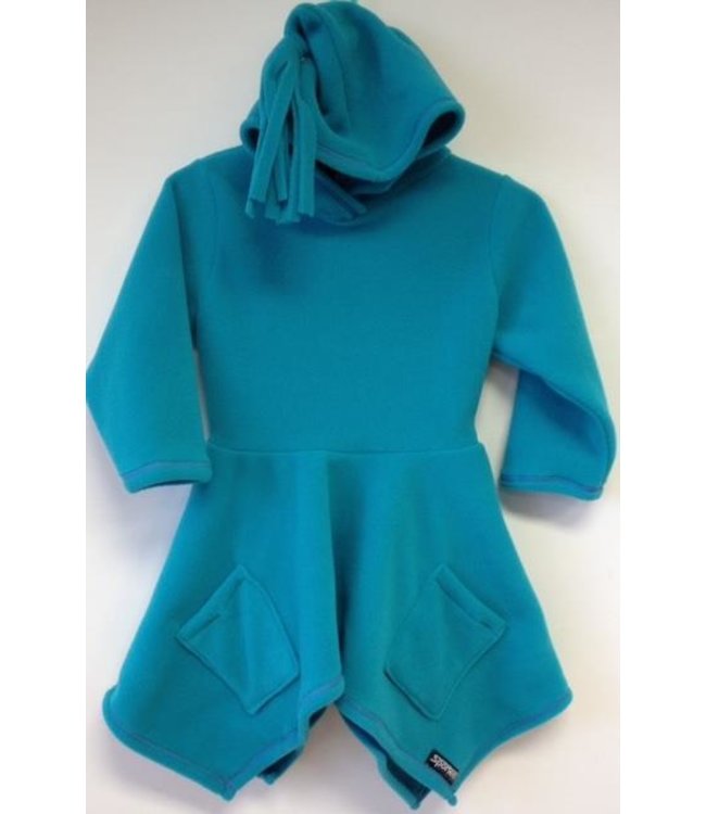 Sportees Children Fleece Designed Fairy Sweater w/ Skirt &Hood