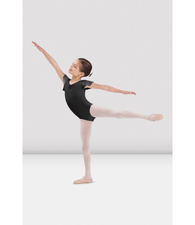 Bloch CL3732 Bloch Sequin Tulip Sleeve Leotard Bodysuit Sportees Activewear