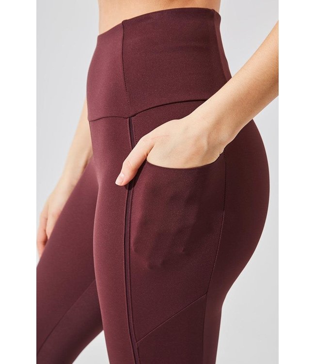 MPG Women's Knit 25" Inseam Legging  sheer inserts