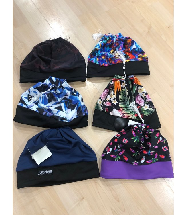 Sportees 4 Way Stretch Lycra Ski Racing Pull On Hat