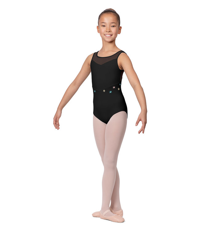 Basic Tank Leotard in Lycra - Black