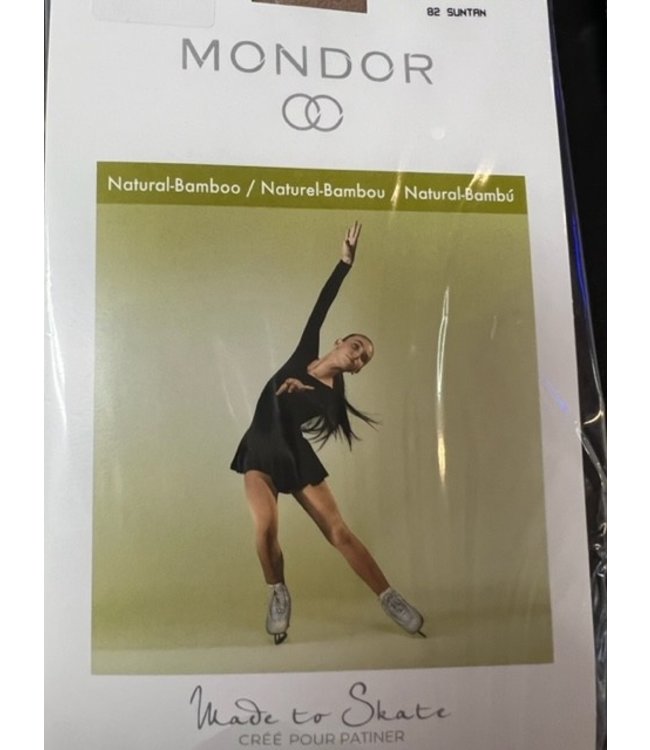  Mondor 3301 Opaque Footed Figure Skating Tights