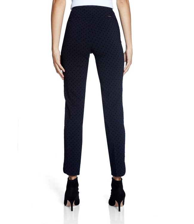 Up Pants 67026 Navy Flocked Dot -Petal Split- 50% OFF ON SALE