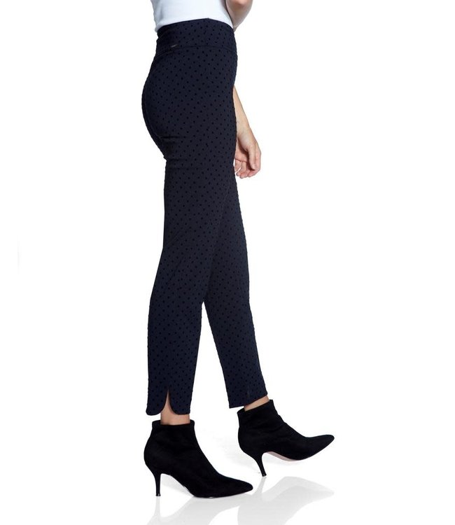 Up Pants 67026 Navy Flocked Dot -Petal Split- 50% OFF ON SALE