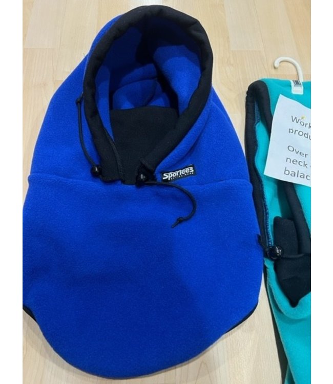 Sportees Fleece Over Helmet Balaclava w Neck Tube