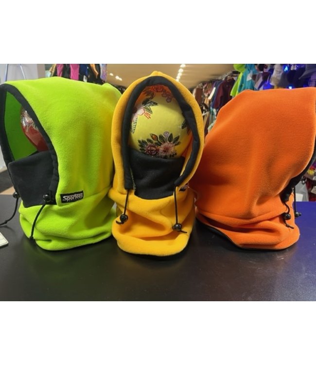 Sportees Fleece Over Helmet Balaclava w Neck Tube