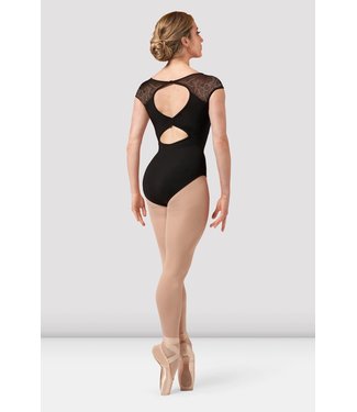 Bloch Bloch L4162 Lace Open Back Cap Sleeve Leotard