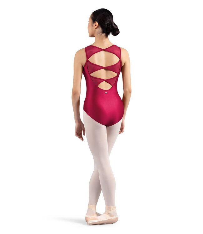 Mirella M5105LM Glow Boat Neck Tank Leotard / Bodysuit