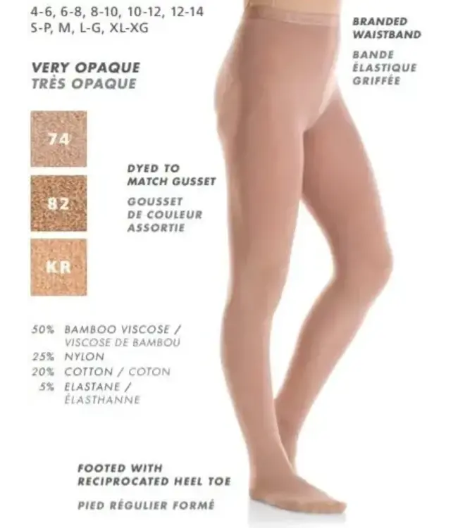 Mondor 3301 Bamboo Footed Skating Tights Adult Sizes