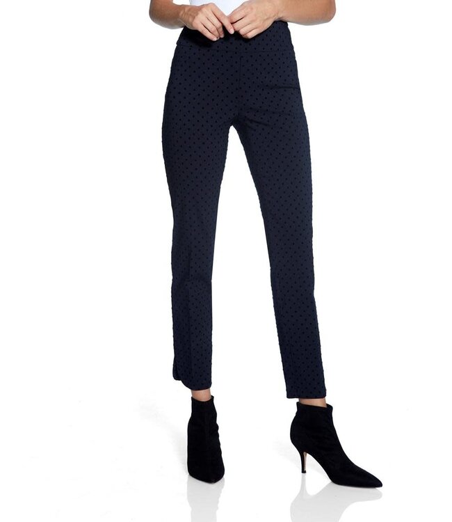 Up Pants 67026 Navy Flocked Dot -Petal Split- 50% OFF ON SALE