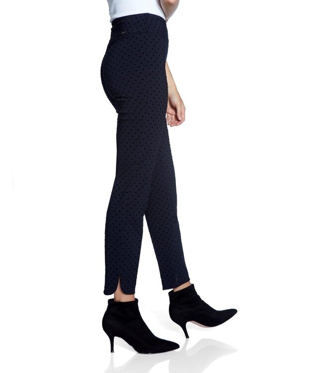 Up Pants 67026 Navy Flocked Dot -Petal Split- 50% OFF ON SALE
