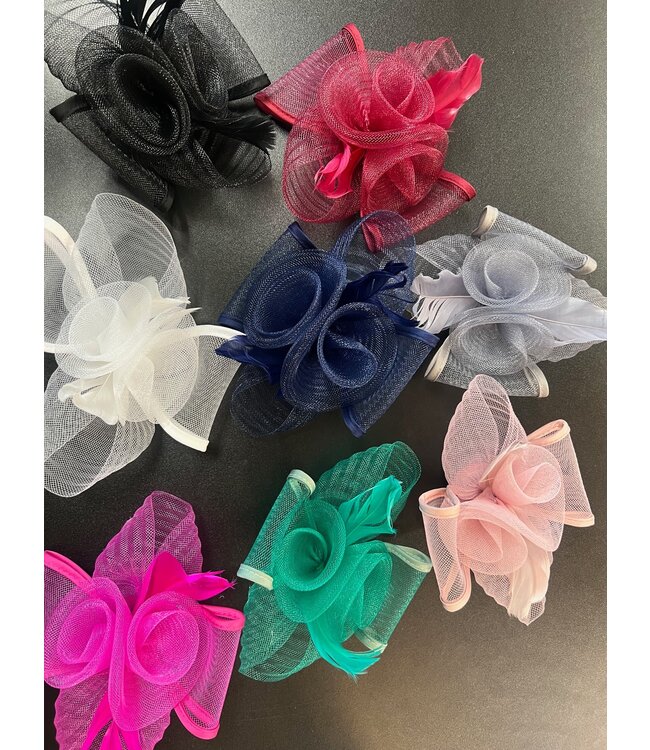 2025  Mesh Hair Fascinator with Clip