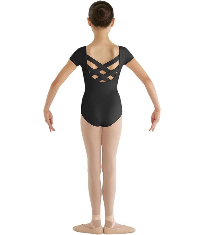 Bloch CL8832 Lattice X-Back Cap Sleeve Leotard
