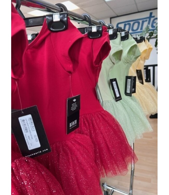 Bloch Bloch CL1022 Glitter Cap Sleeve Tutu Dress Leotard / Bodysuit