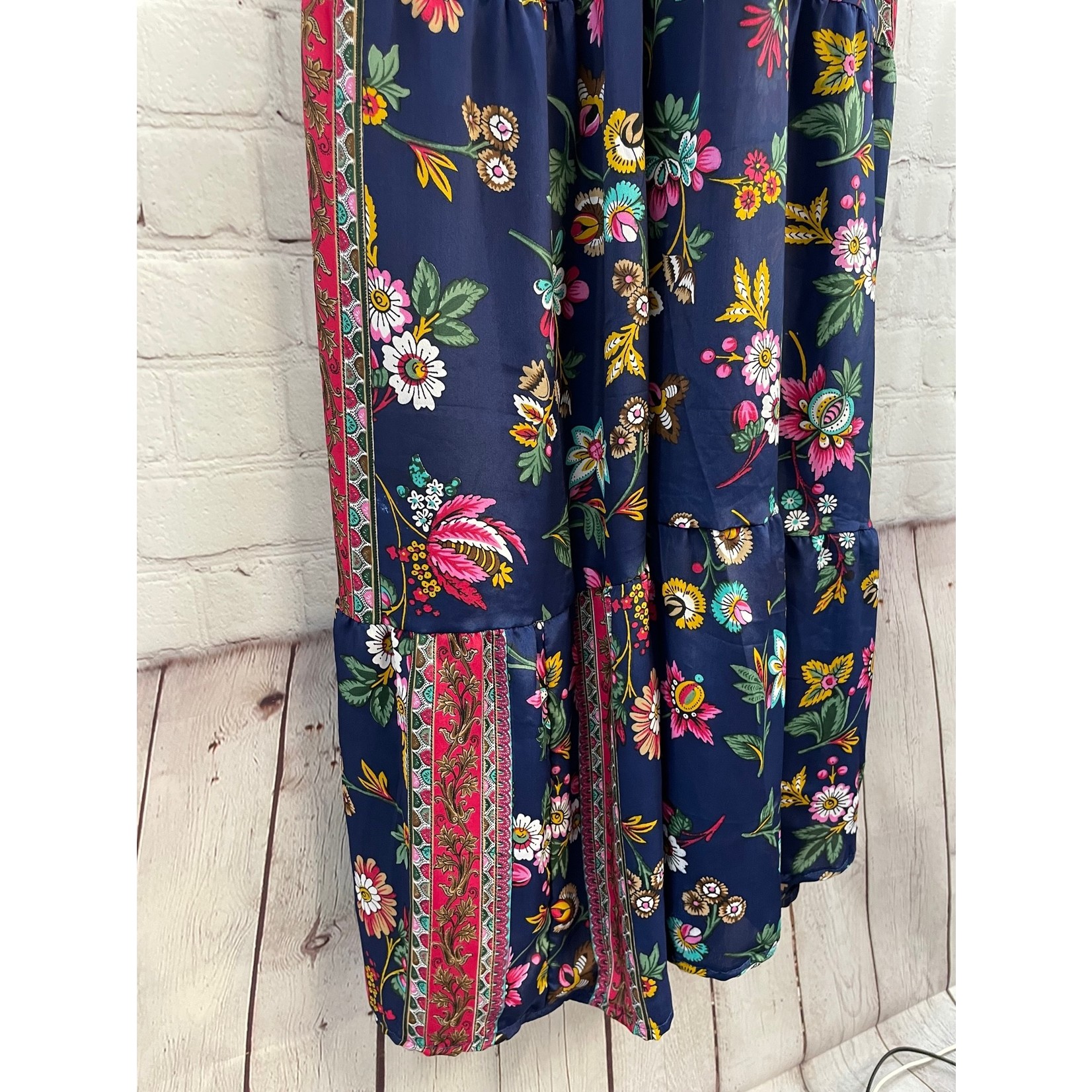 Anna and Rose, Blue, Floral, Maxi, Large