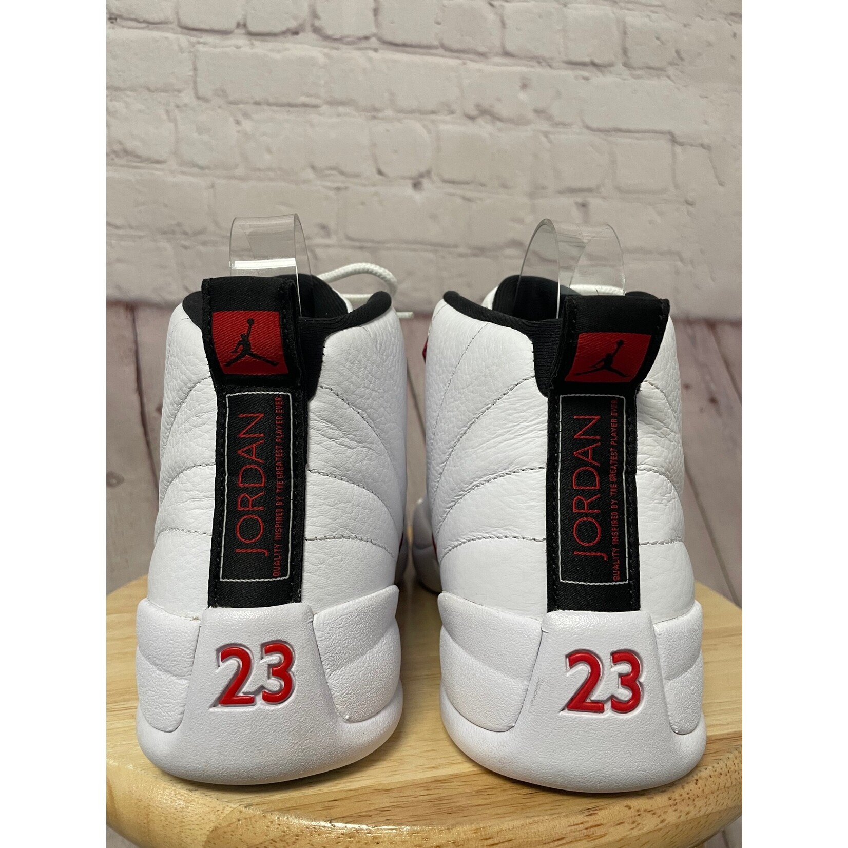 nike Air Jordan 12 Retro "Twist", White, Red, Black, Sneaker, 9.5