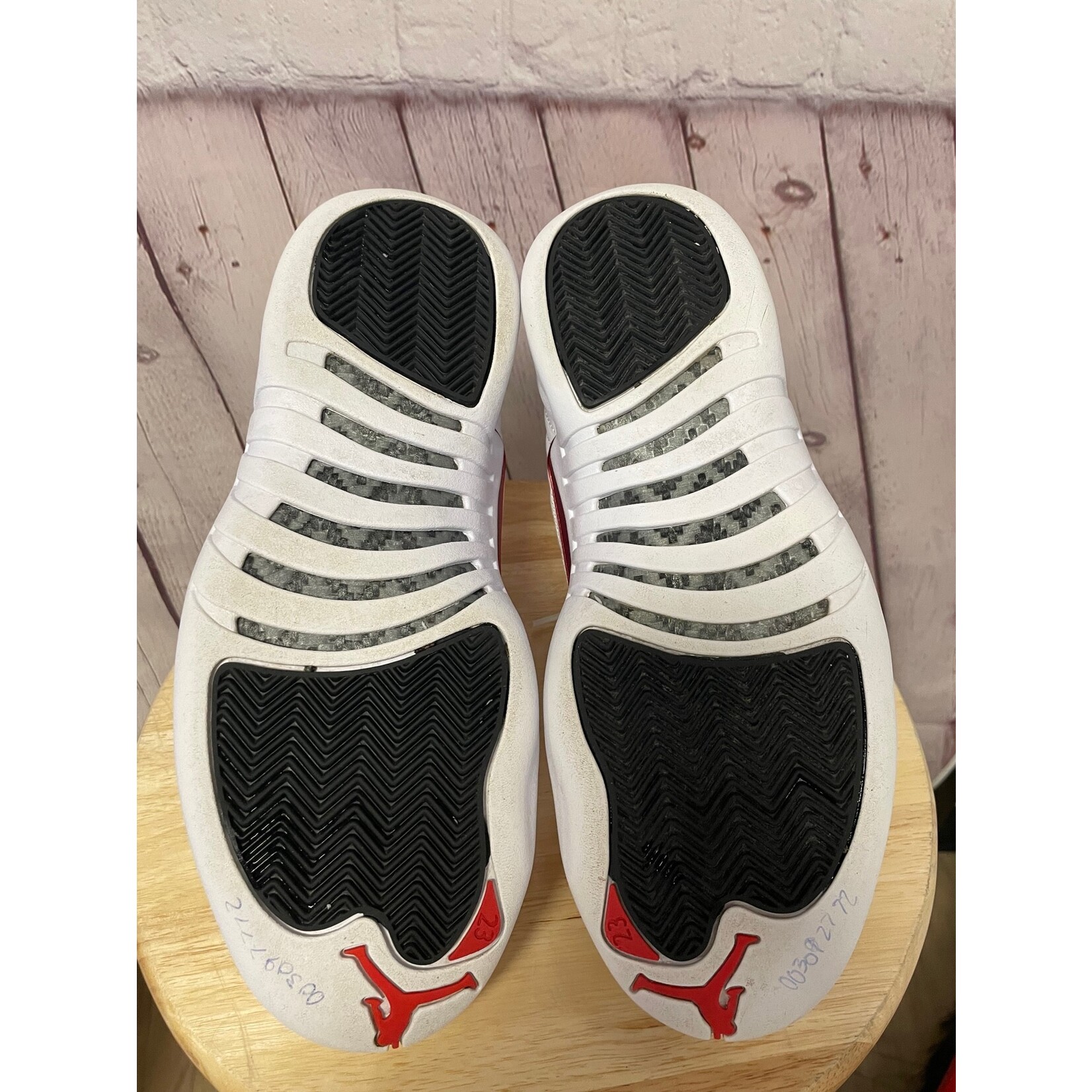 nike Air Jordan 12 Retro "Twist", White, Red, Black, Sneaker, 9.5