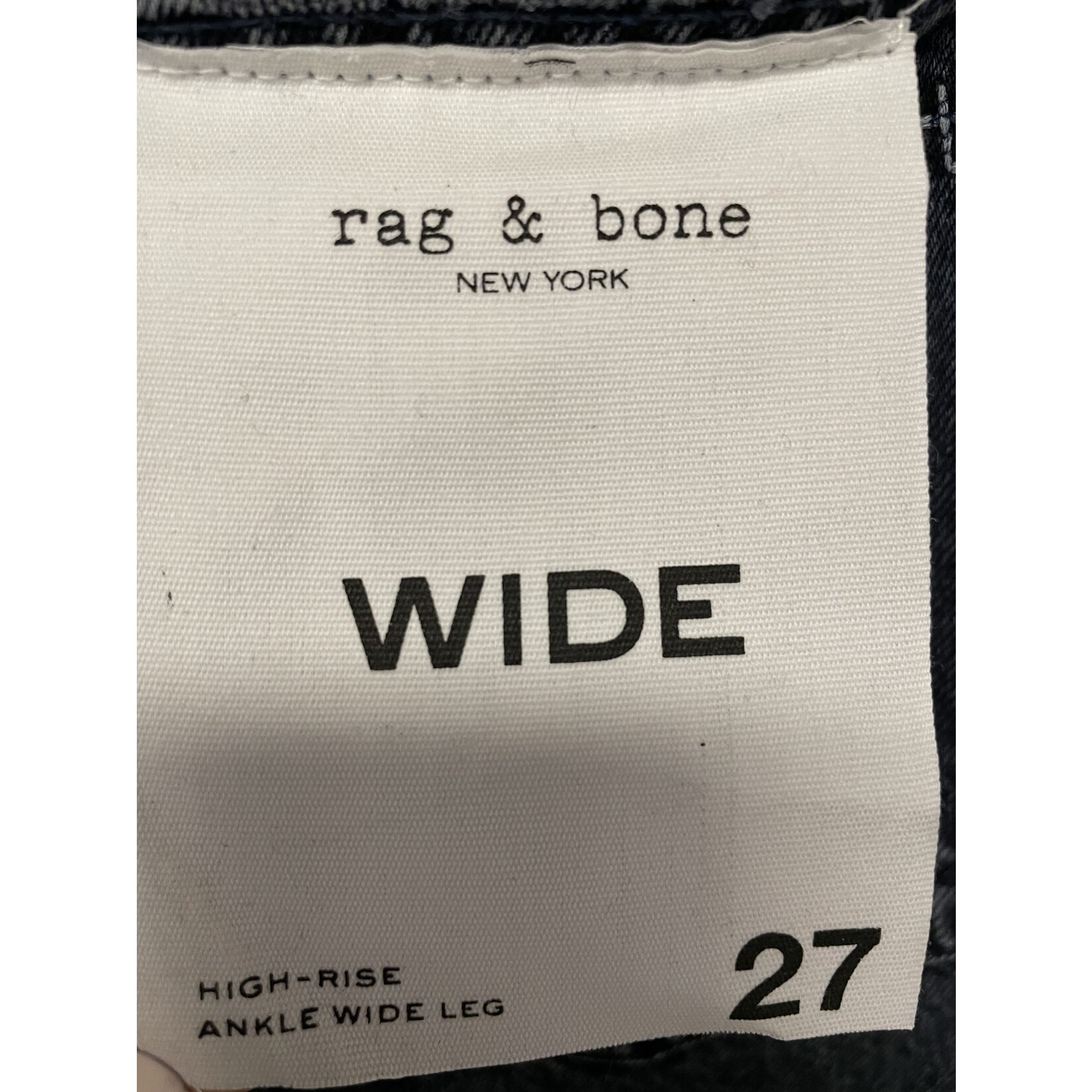 Rag & Bone, Andi, High-Rise, Ankle Wide Leg , 4/27