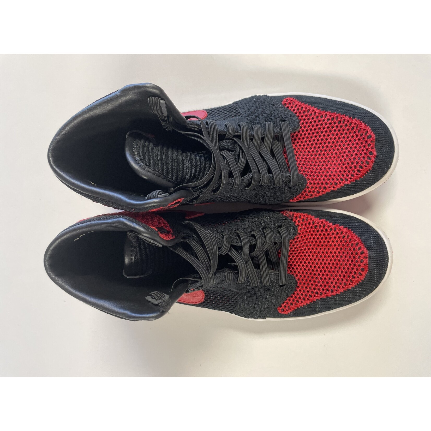 Nike, Jordan 1, Flyknit, Red, Black, 5.5 Youth