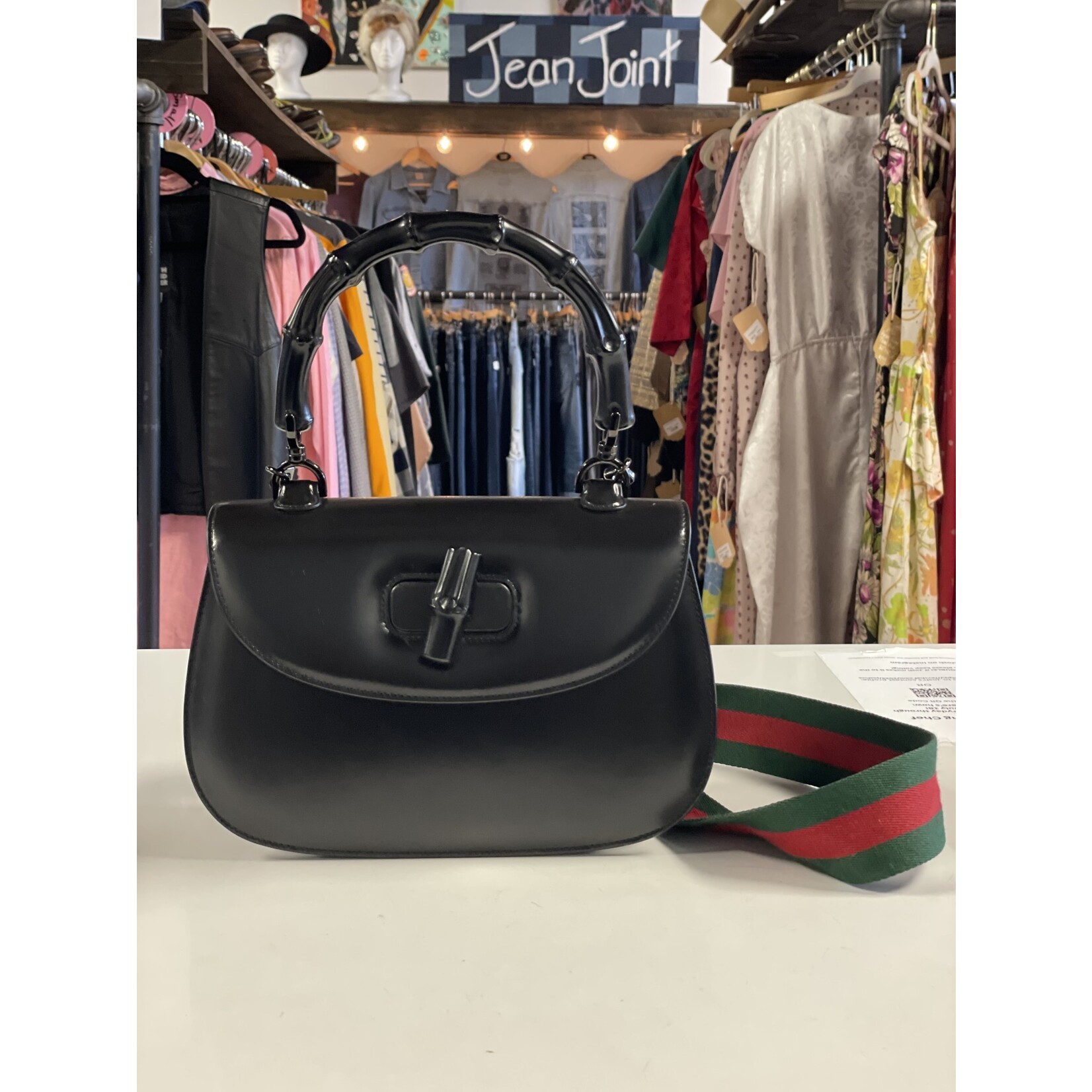 GUCCI Bamboo 1947, Black, MSRP $5500